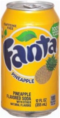 Fanta Pineapple  Originální chuť, dovoz z USA. UPOZORNĚNÍ: Toto zboží může být dočasně vyprodané. O aktuální možnosti odběru se prosím informujte na tel. +420 725 452 600 nebo e-mail borro@seznam.cz 